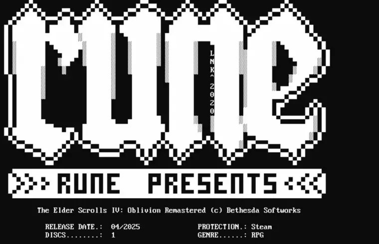 Ремейк легендарной TES IV: Oblivion утек на торренты сразу после анонса