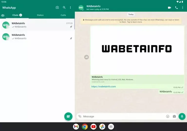 WhatsApp станет удобнее для использования на планшетах