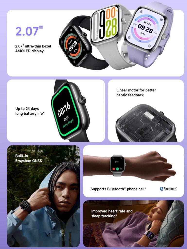 Xiaomi анонсировала глобальную версию умных часов Redmi Watch 5