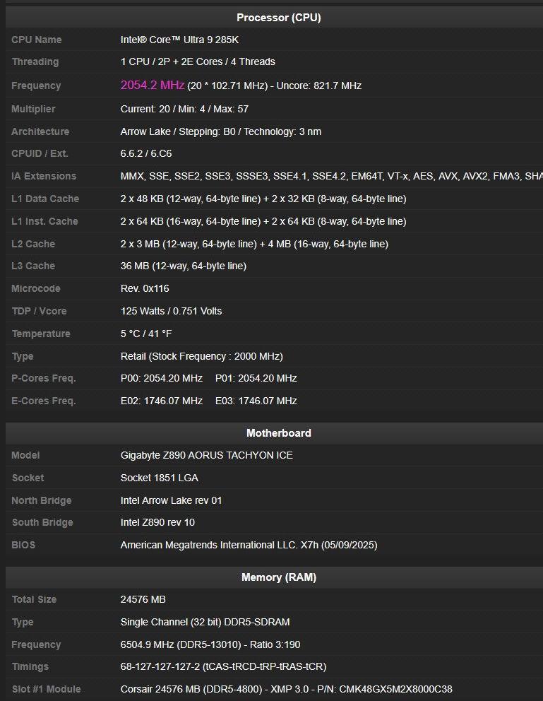 DDR5-память разогнали до рекордных 13 010 МТ/с