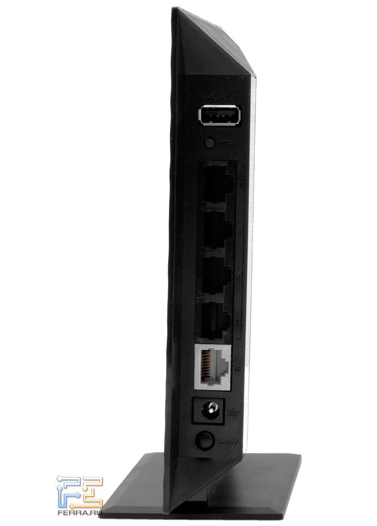 RT-N15U: вид со стороны портов