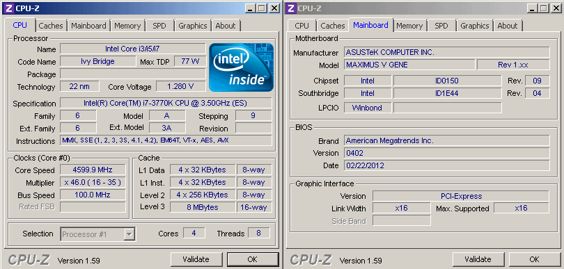 ASUS Maximus V Gene, разгон процессора