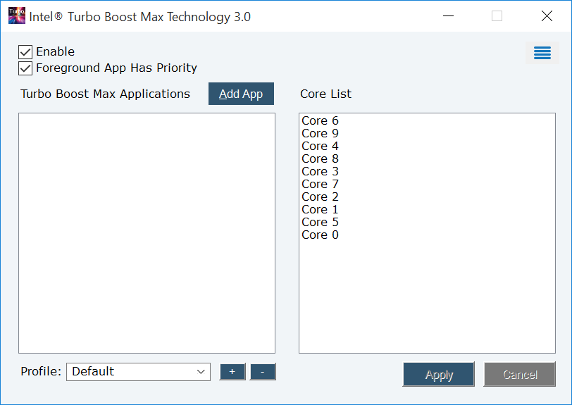 Intel Turbo Boost Max Technology 3.0 Driver