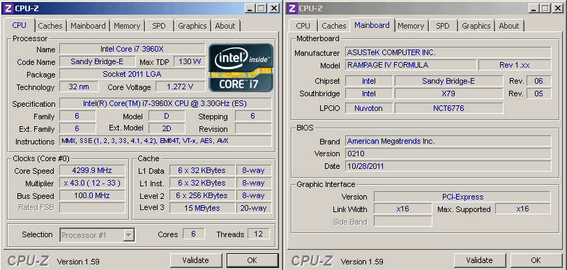 Результат разгона процессора