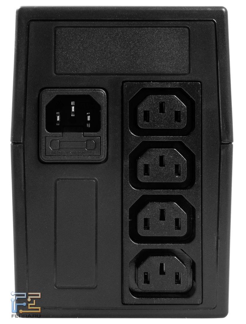 Разъемы на заднем торце SOHO-600