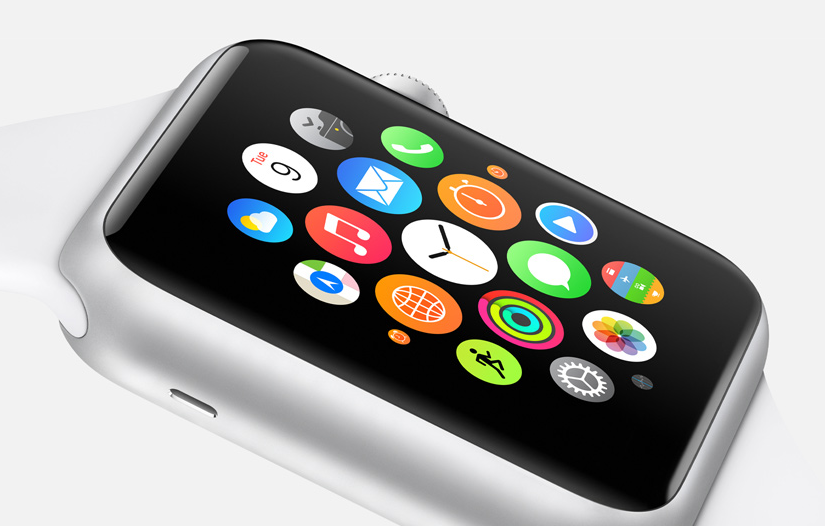 Рабочий стол с приложениями в Apple Watch