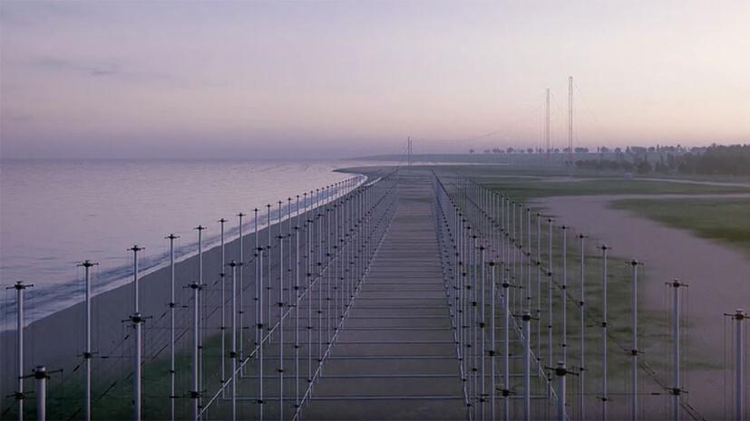 Это не промышленный пейзаж, а загоризонтная РЛС "Подсолнух"