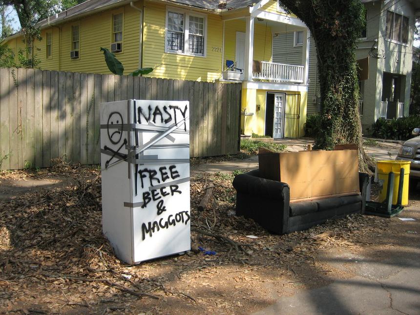 Холодильник, который перевозили неправильно