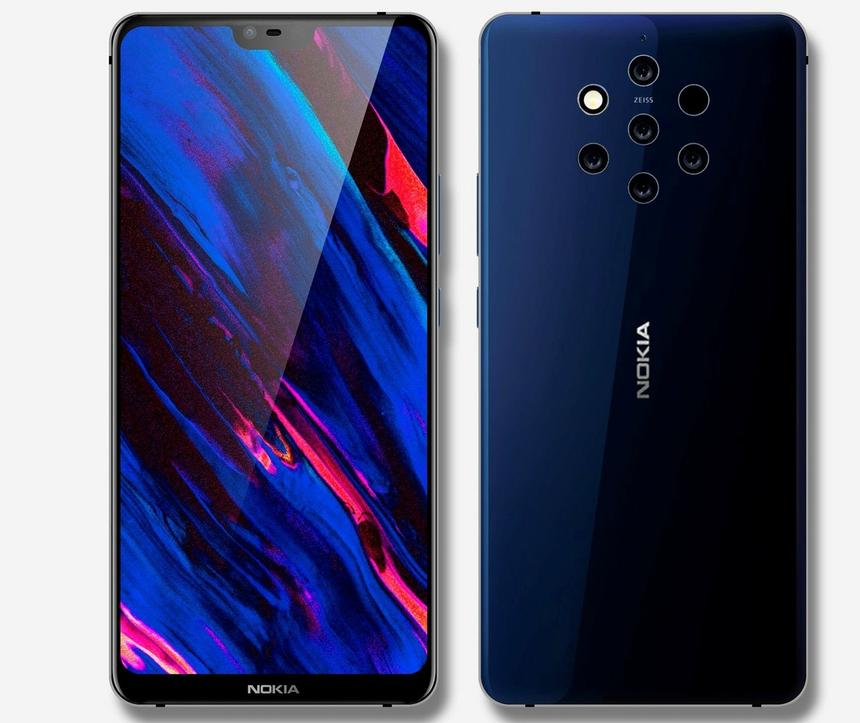 В грядущей флагманской Nokia 9 ожидаем сразу 5 тыловых камер
