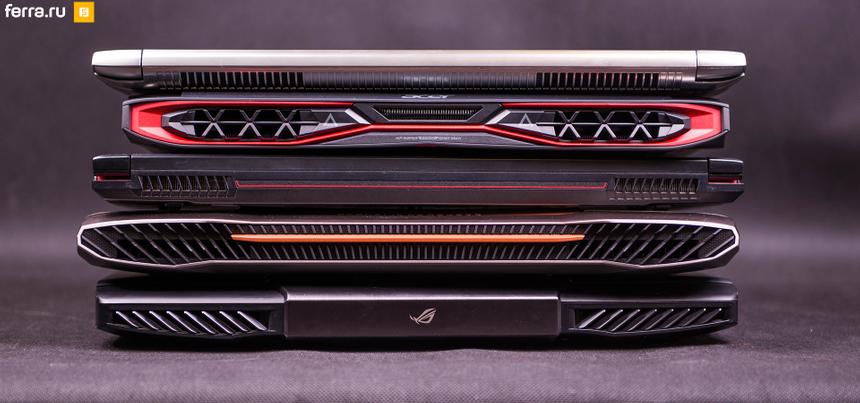 Порты на задней грани дают возможность разгрузить боковины, но не всем нравится так далеко тянуться, поэтому вы встретите их далеко не в каждом ноутбуке