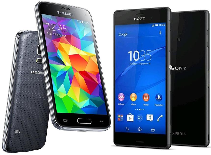 Samsung Galaxy S5 и Sony Xperia Z3