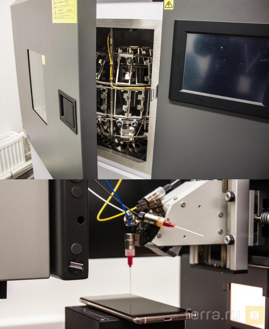 В экспериментальных лабораториях Huawei крутит смартфоны в климатических камерах и тестирует качество олеофобного покрытия