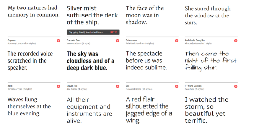 Google Fonts