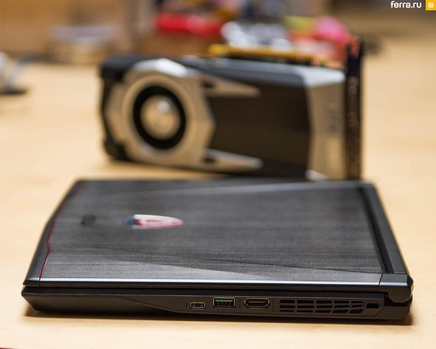 Правая грань MSI GS43VR 6RE Phantom Pro