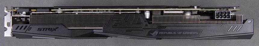 ASUS ROG Strix GTX 1070. Вид сверху