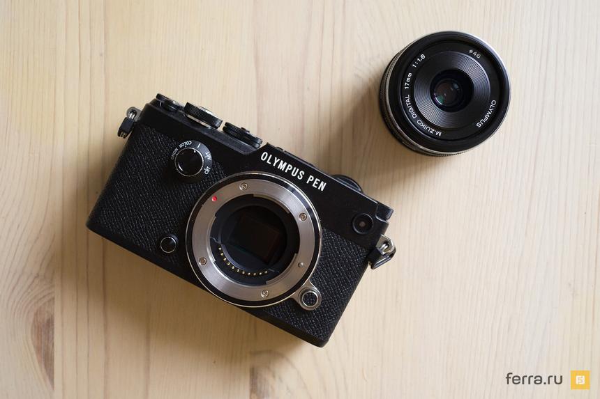Olympus PEN-F с открытым байонетом
