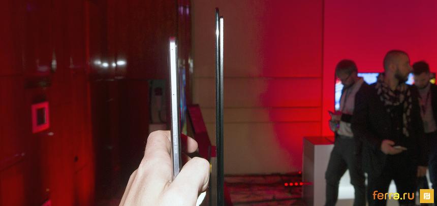 Толщина телевизора LG G6