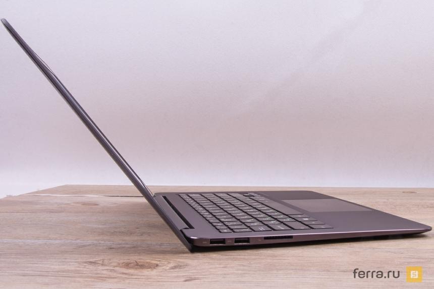 Угол раскрытия ASUS UX305FA далеко не самый впечатляющий по меркам ультрабуков
