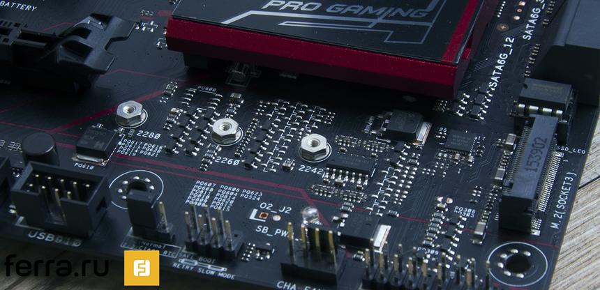 SATA-коннекторы ASUS 970 PRO Gaming/Aura