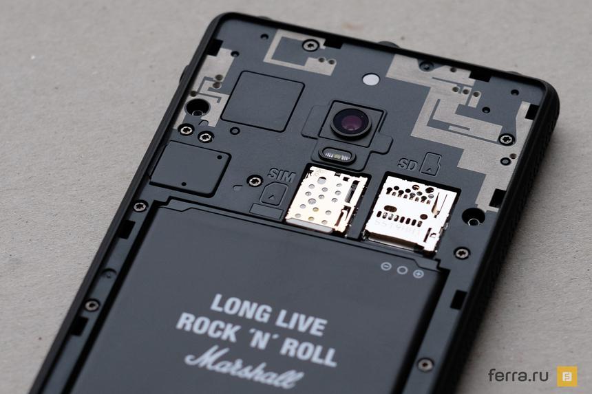 Отсеки для карточек под крышкой Marshall London