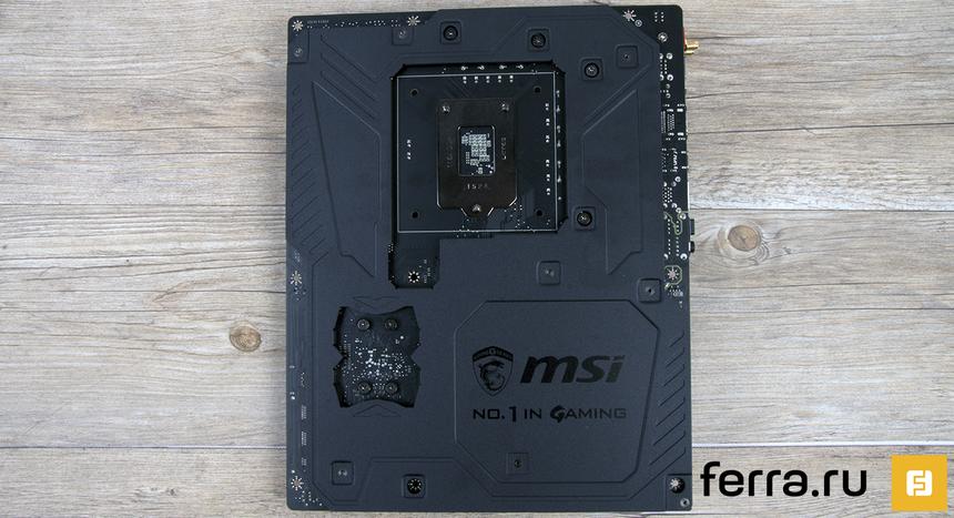 Оборотная сторона MSI Z170A GAMING M9 ACK