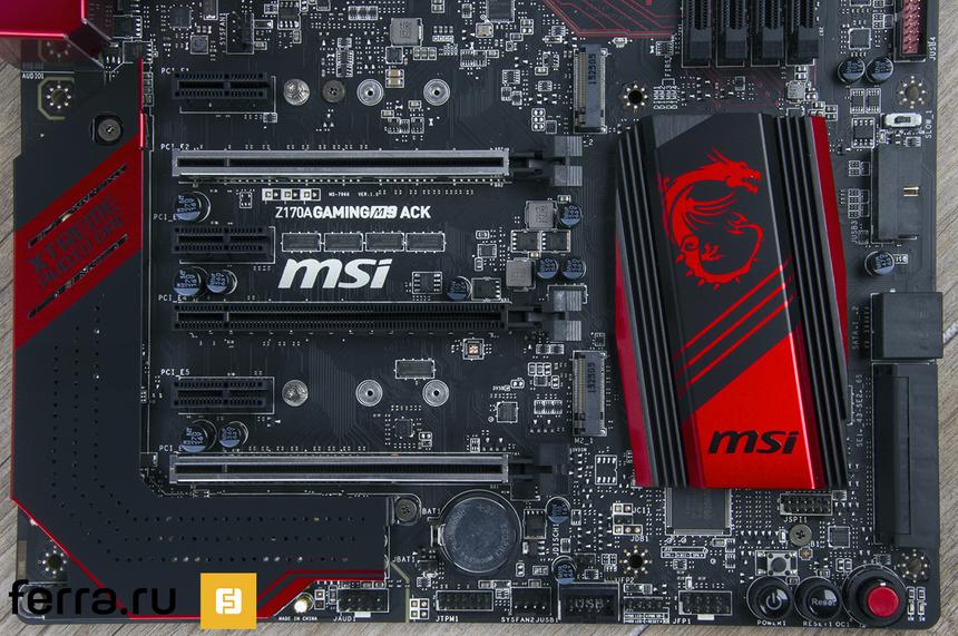 Слоты расширения MSI Z170A GAMING M9 ACK