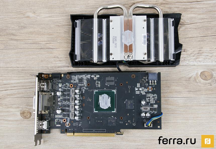 ASUS STRIX GeForce GTX 950, систем охлаждения и печатная плата