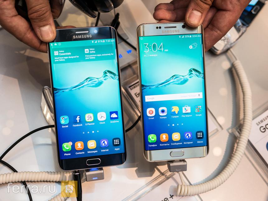 Варианты расцветок Samsung Galaxy S6 edge+