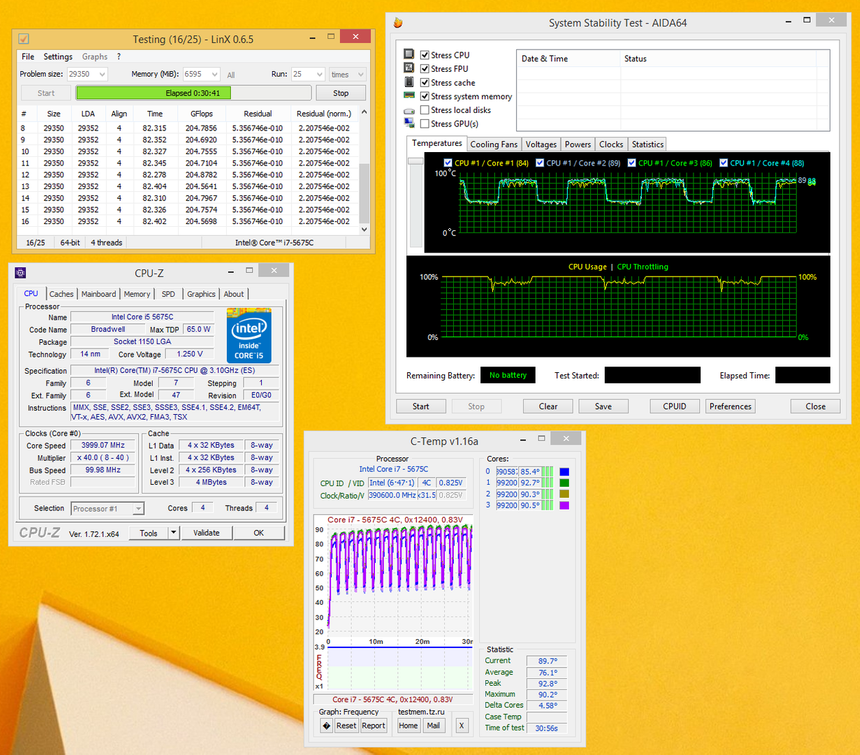 Слабый разгонный потенциал Intel Broadwell