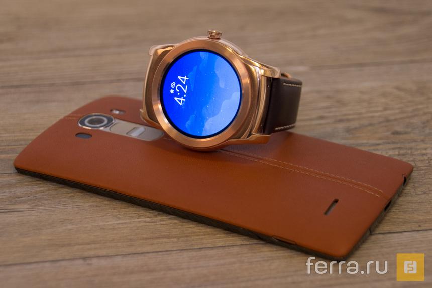 Минималистичный циферблат в LG Watch Urbane