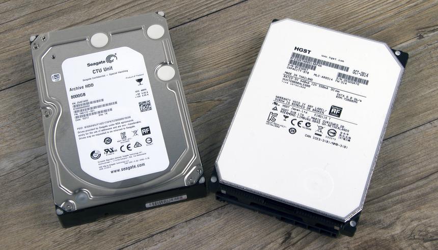 HGST Ultrastar He8 (HUH728080ALE600) и Seagate Archive (ST8000AS0002)
