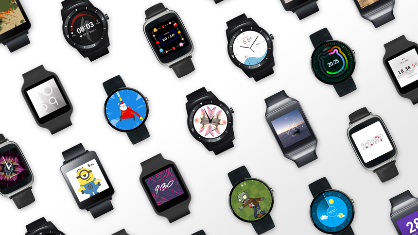 Формы часов на Android Wear