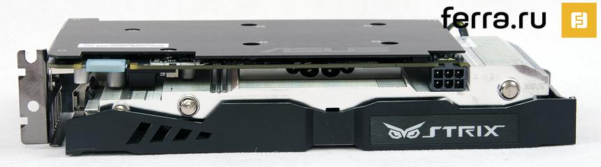 ASUS GeForce GTX 960 STRIX OC Edition, вид сверху
