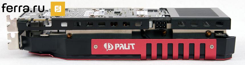 Palit GTX 960 SUPER JETSTREAM, вид сверху