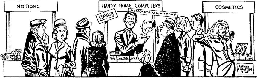 Карикатура из оригинальной статьи Гордона Мура в журнале Electronics