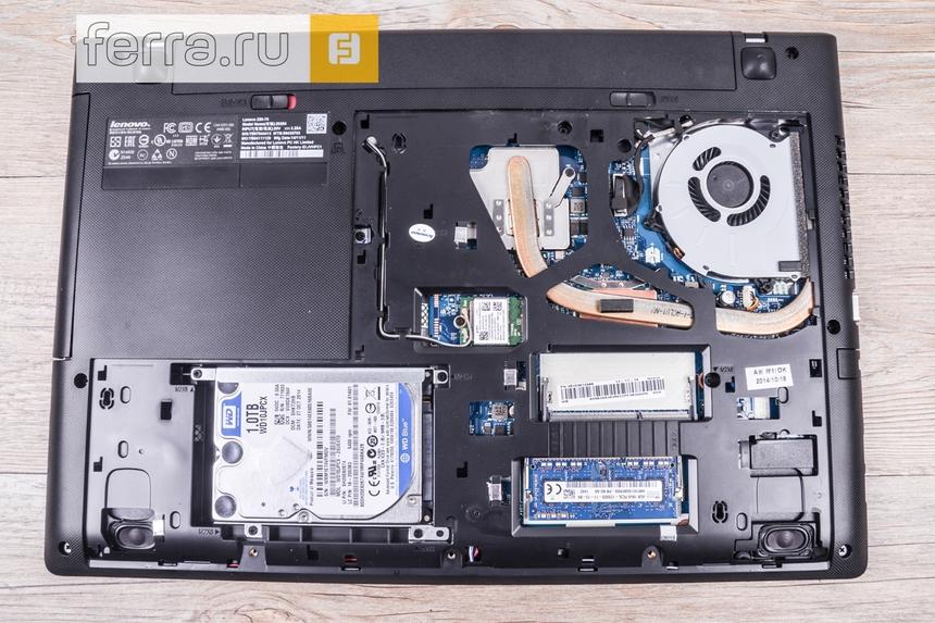 Lenovo IdeaPad Z5070 со снятой крышкой