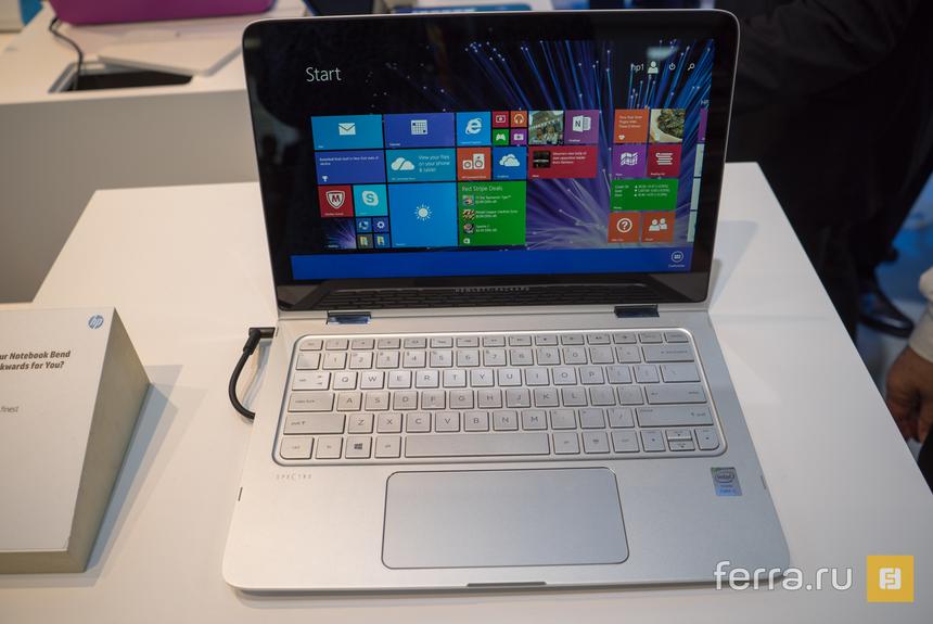 Открытый HP Spectre x360