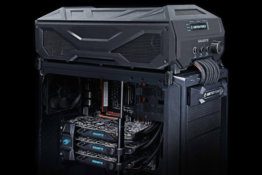 GIGABYTE WATERFORCE в собранном виде