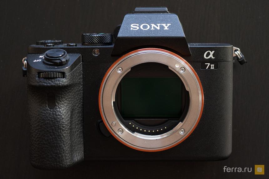 Байонет и лицевая сторона корпуса Sony A7 II