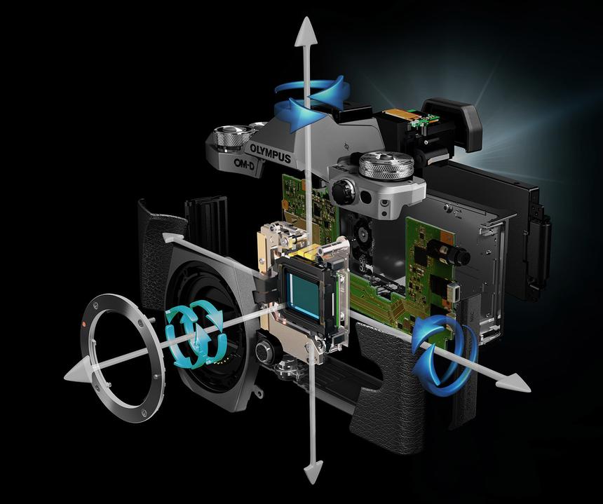 Пятиосевая система стабилизации изображения в Olympus OM-D E-M5 Mark II