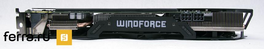 GIGABYTE GV-N960G1 GAMING-2GD, вид сверху