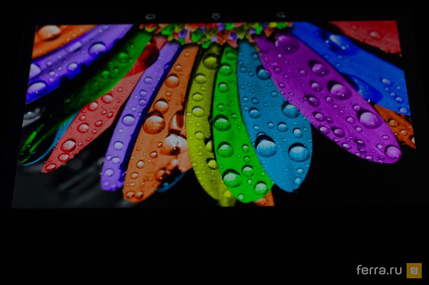 Углы обзора экрана Sony Xperia Z3 Tablet Compact