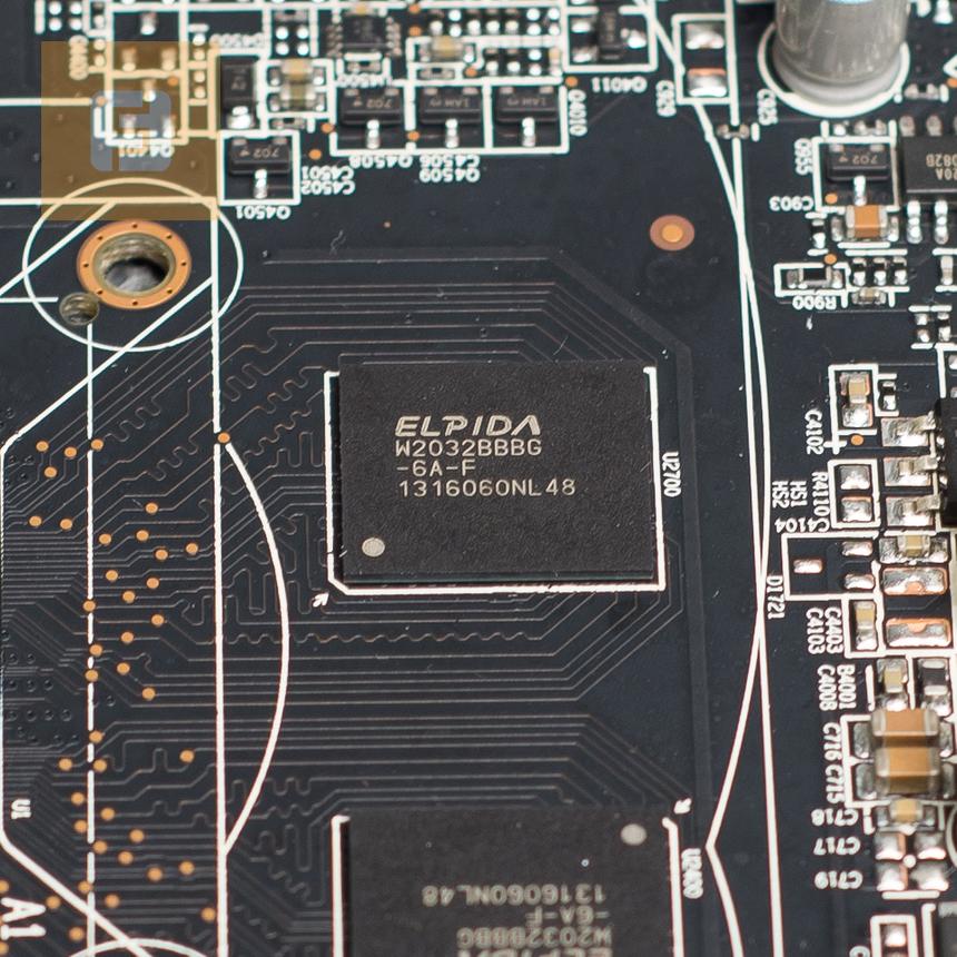 Микросхема видеопамяти Elpida GDDR5
