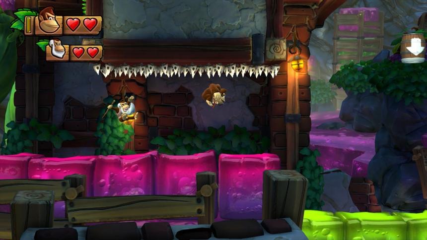 Желейные пудинги. Как и в Rayman Legends, в Tropical Freeze есть эпизоды с кулинарной тематикой, например, фабрика по производству арбузов