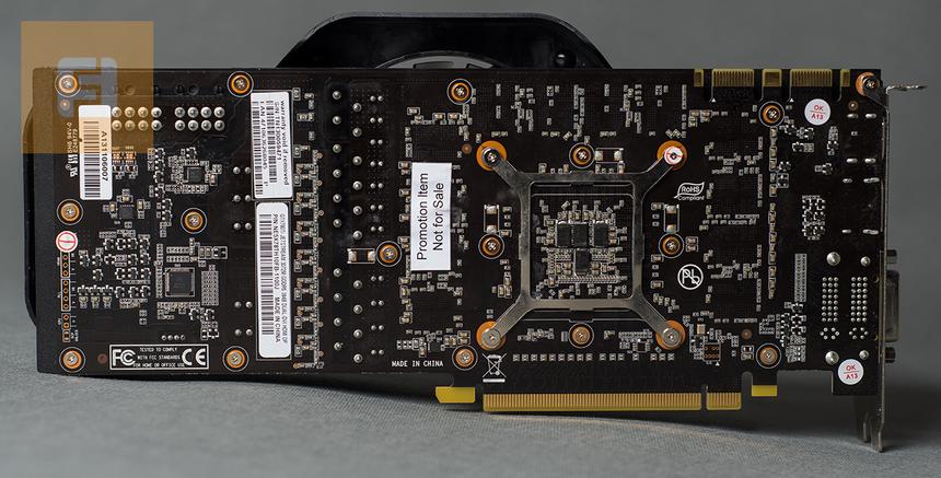 Palit GeForce GTX 780 Ti JetStream, оборотная сторона
