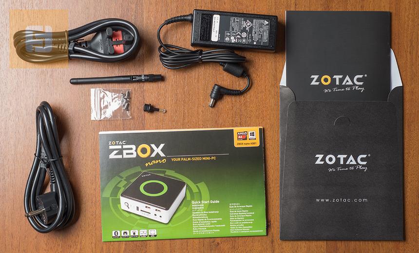 Комплектация ZOTAC ZBOX nano AQ01 PLUS