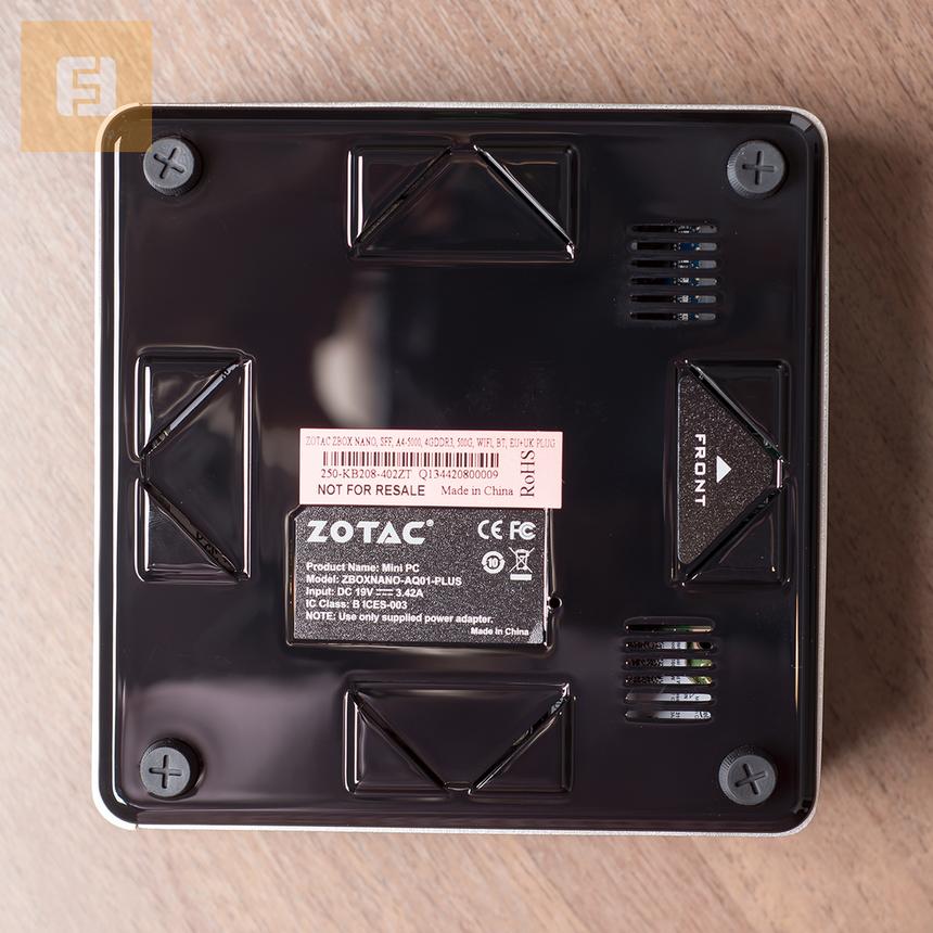 Нижняя панель ZOTAC ZBOX nano AQ01 PLUS