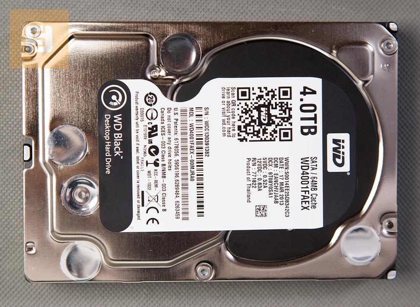 Тыльная сторона жесткого диска Western Digital Black WD4001FAEX