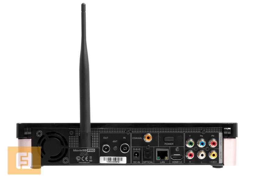 Разъемы на тыльной стороне корпуса IconBIT Movie 3D Pro Deluxe