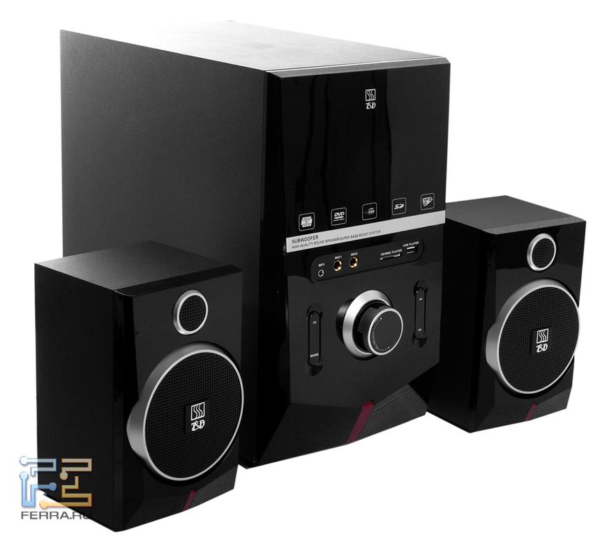 Внешний вид акустики 2.1 T&D TDE 262